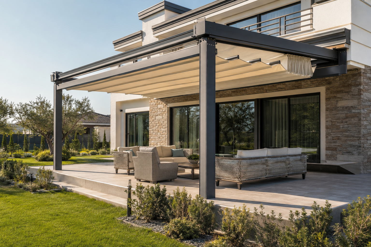 Teras pergola tente sistemi